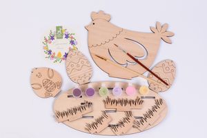 Яскраві дерев'яні розмальовки, які допоможуть вам і вашому малюку зустріти весну кольорово