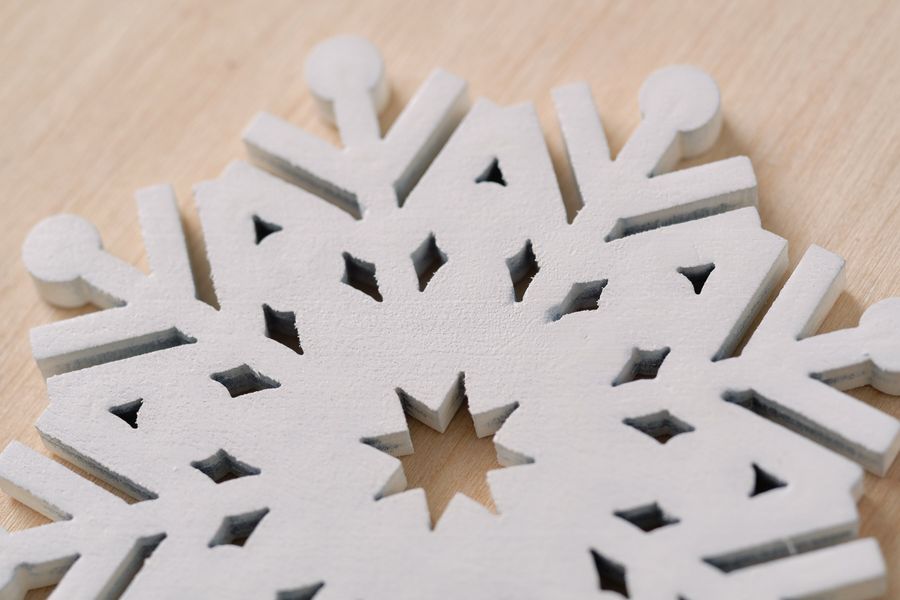 Christmas toy №13 - "Fluffy snowflake"