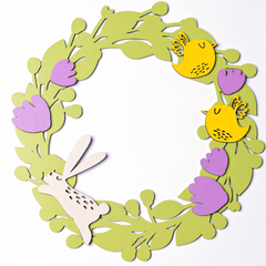 Decorative wreath-coloring “A my u hay khodyly...”