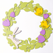 Decorative wreath-coloring “A my u hay khodyly...” - 1