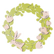 Decorative wreath-coloring “A my u hay khodyly...” - 2